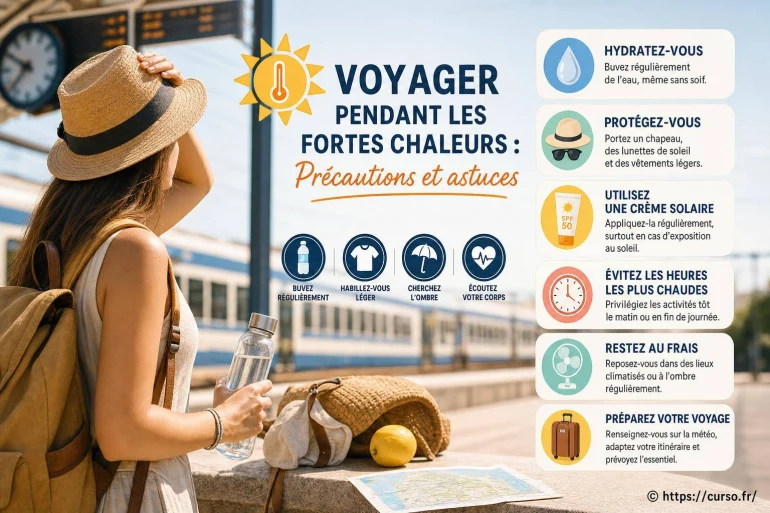 Voyager pendant les fortes chaleurs : quelles précautions et astuces adopter