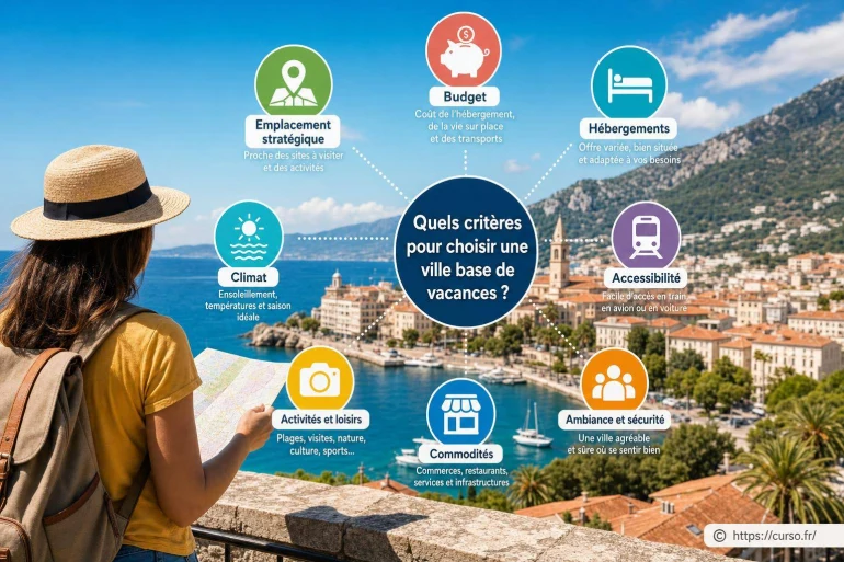 Quels critères pour choisir une ville base de vacances ?