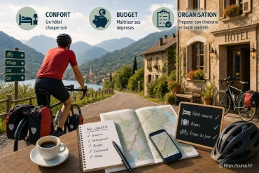 Séjour à vélo avec hôtel chaque soir : confort, budget et organisation